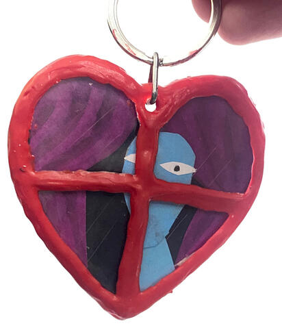 Hand-painted one of a kind wearable art!